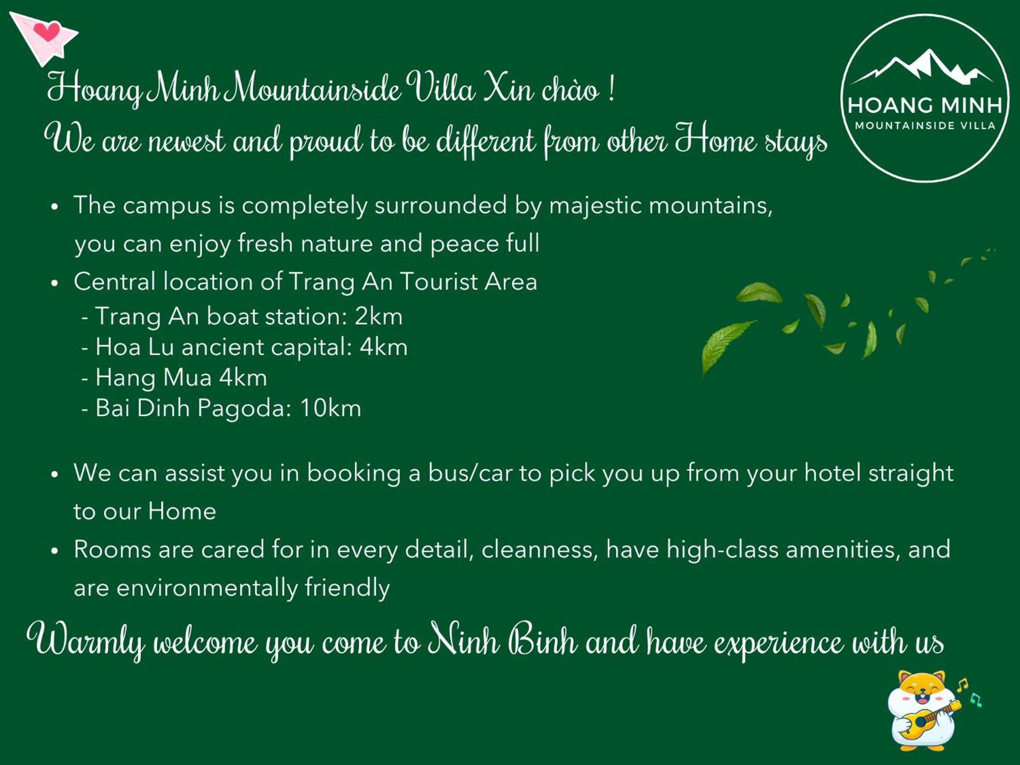 Hoang Minh Mountainside Villa Ninh Bình Exteriör bild